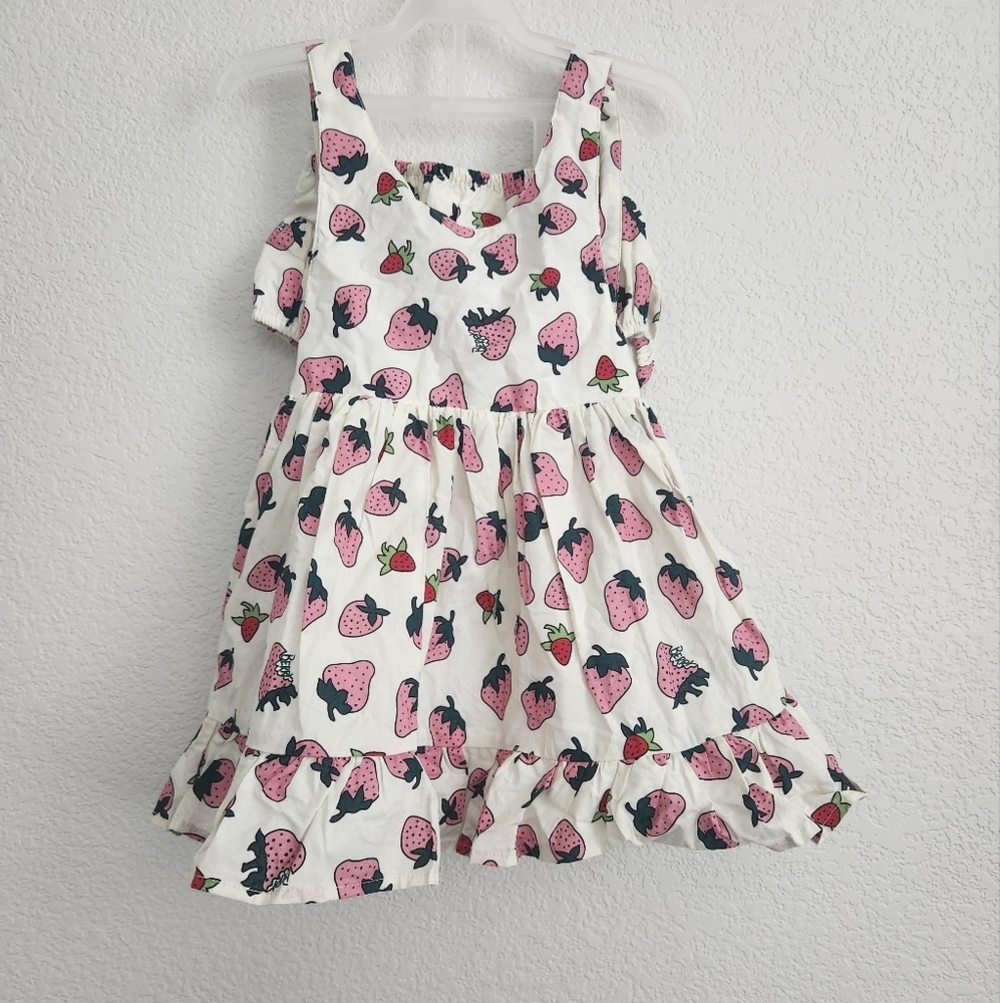 Toddler‎ sundress bundle (2) strawberry & sloths 3T - Picture 5 of 9